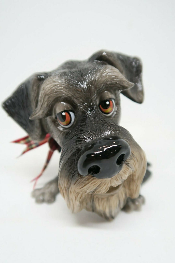Little Paws Zak The Schnauzer Dog Figurine Statue Ornament Home Decor