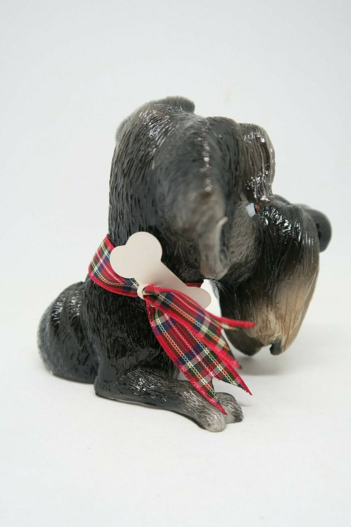 Little Paws Zak The Schnauzer Dog Figurine Statue Ornament Home Decor
