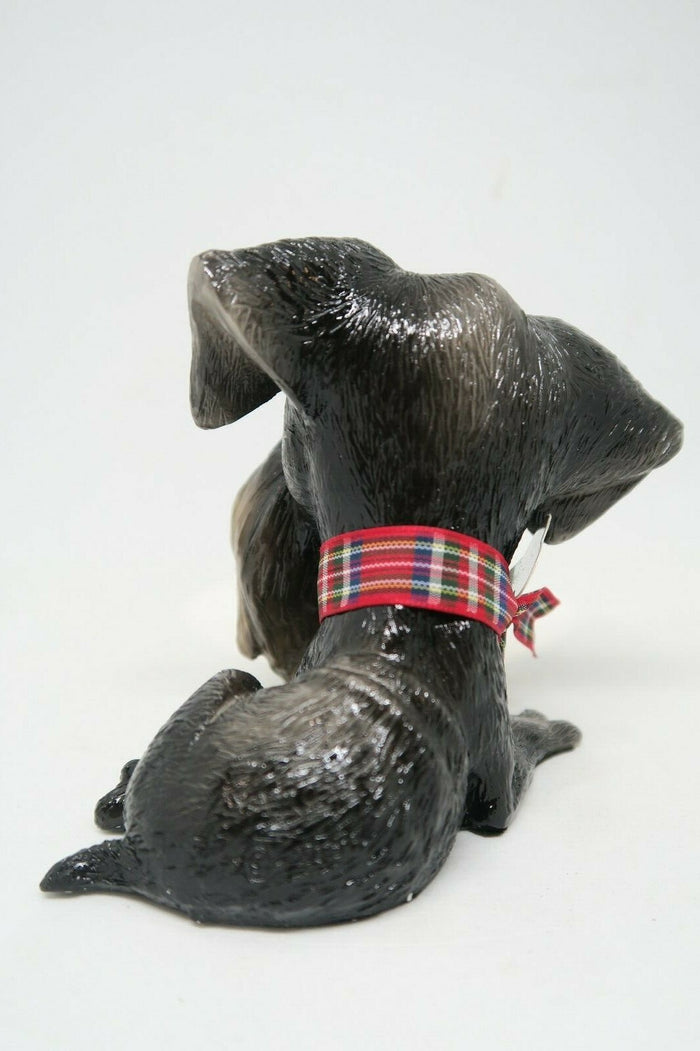 Little Paws Zak The Schnauzer Dog Figurine Statue Ornament Home Decor