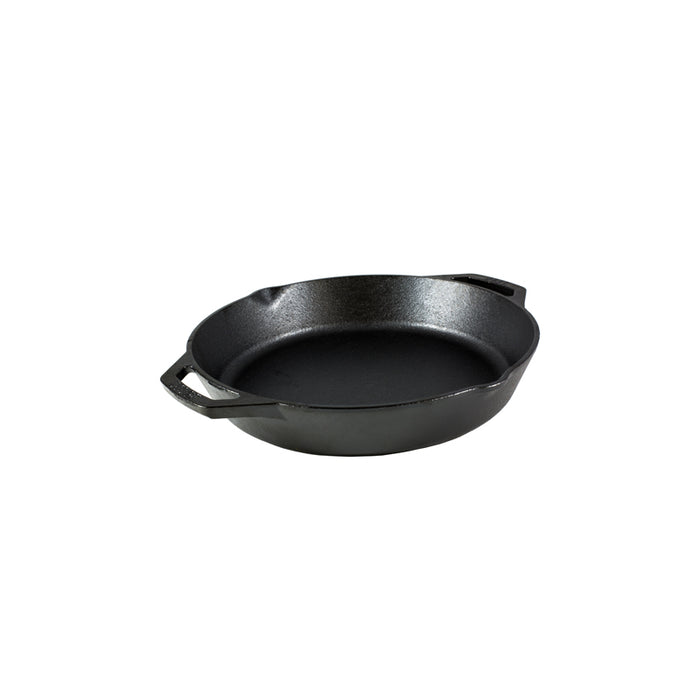 LODGE 12" CAST IRON DUAL HANDLE PAN