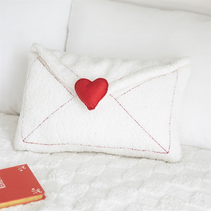 Love Letter Boucle Valentine's Day Cushion