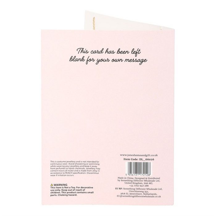 Love Letter Locket Necklace on Greeting Card