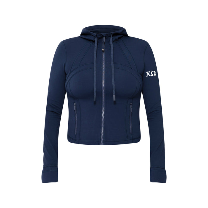 lululemon Define Cropped Hooded Jacket Nulu - NAVY
