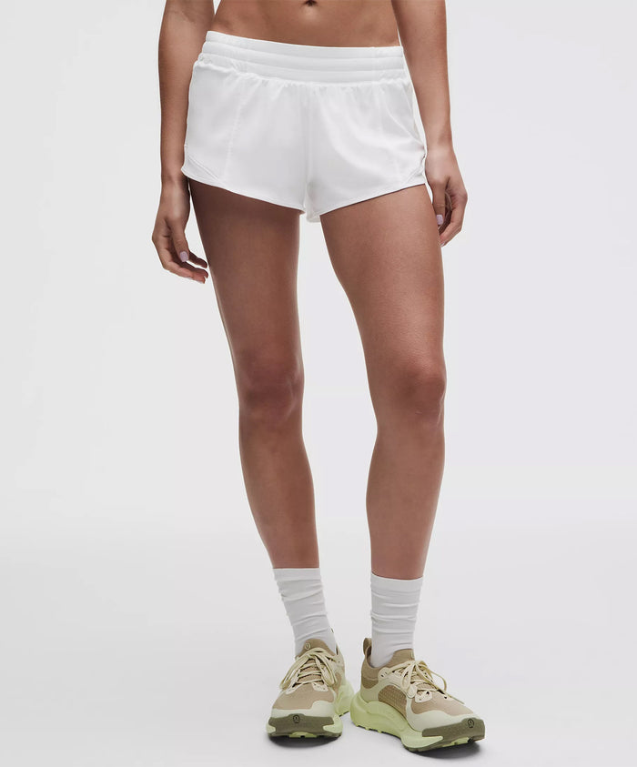 lululemon Hotty Hot High-Rise Lined Short 2.5" - White