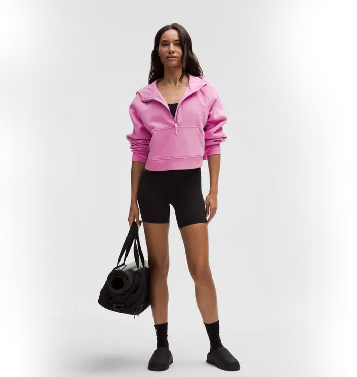lululemon Scuba Oversized Half-Zip Hoodie - Pink Frosting