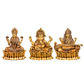Mahalakshmi Ganapati Saraswati Murti (lotus)