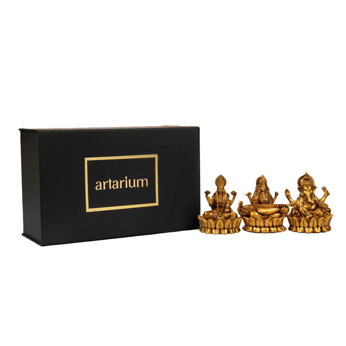 Mahalakshmi Ganapati Saraswati Murti with Gift Box
