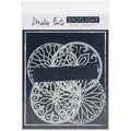 Maker Forte - Stencils Spotlight Insert - Collection 2. This package includes 4 circle dies that measure 3.5" and designed to coordinate with the Spotlight Stencil Line. Made in USA. Available at Embellish Away located in Bowmanville Ontario Canada.