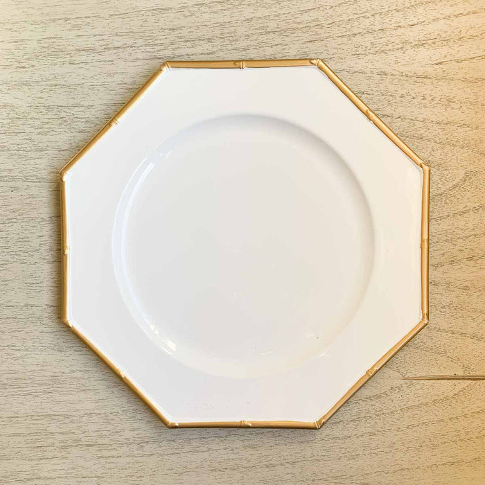 MANDALAY WHITE & GOLD CHARGER