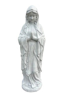 22nice4me Garden Statues resin Blessed Virgin Mary statue with prayer beads for outdoor garden decor.