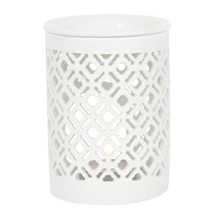 Matte Lattice Cut Oil Burner