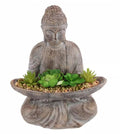 Meditating Buddha Holding Succlents Statue Ornament Figurine Home Decor 33CM
