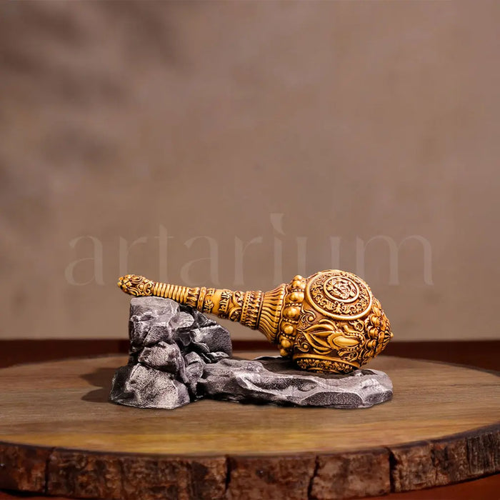 Meditating Hanuman Statue & Gada Idols Set