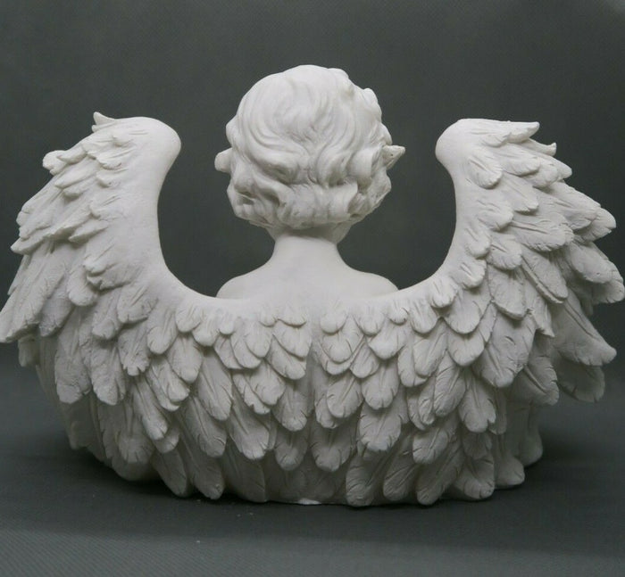 Memorial Praying Cherub Angel With 3 Tealight Tea Light Candle Holder Gift