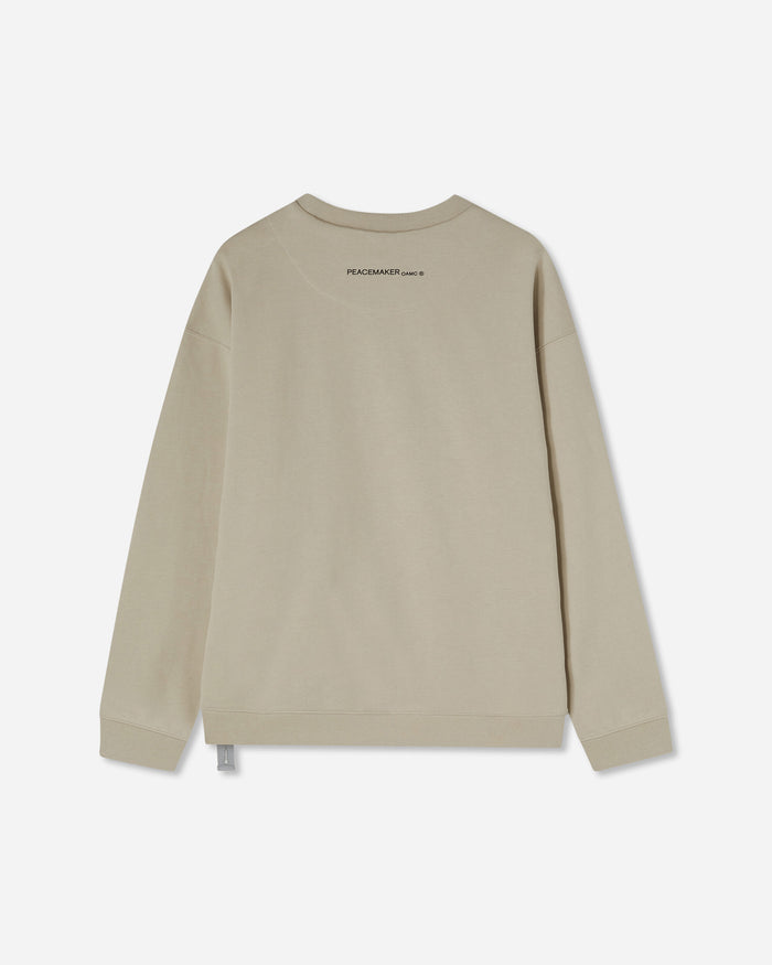 OAMC Peacemaker Peacemaker Bird Loose Fit Crewneck Sand Sweatshirts Crewneck PCM1ON01HFT001004 SAND