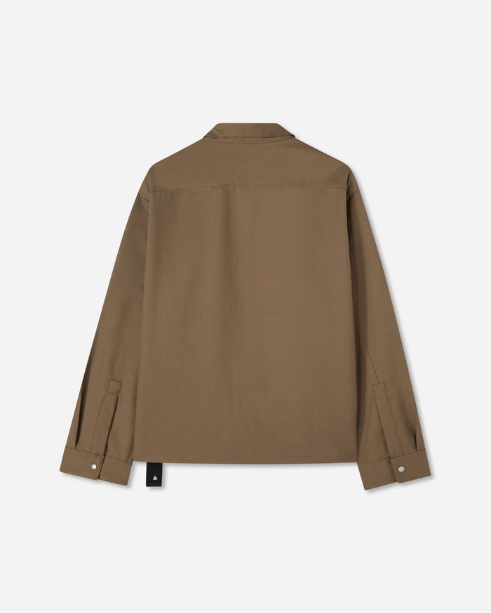 OAMC Peacemaker Ian Shirt Mud Coats and Jackets Jackets PCM1OS02AWO001008 MUD