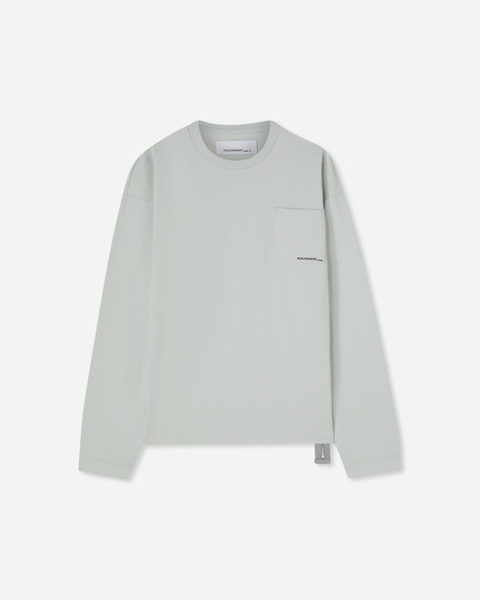 OAMC Peacemaker Peacemaker Lighter L/S Pocket Tee Ice Flow T-Shirts Longsleeve PCM1OT04RJE002091 ICE