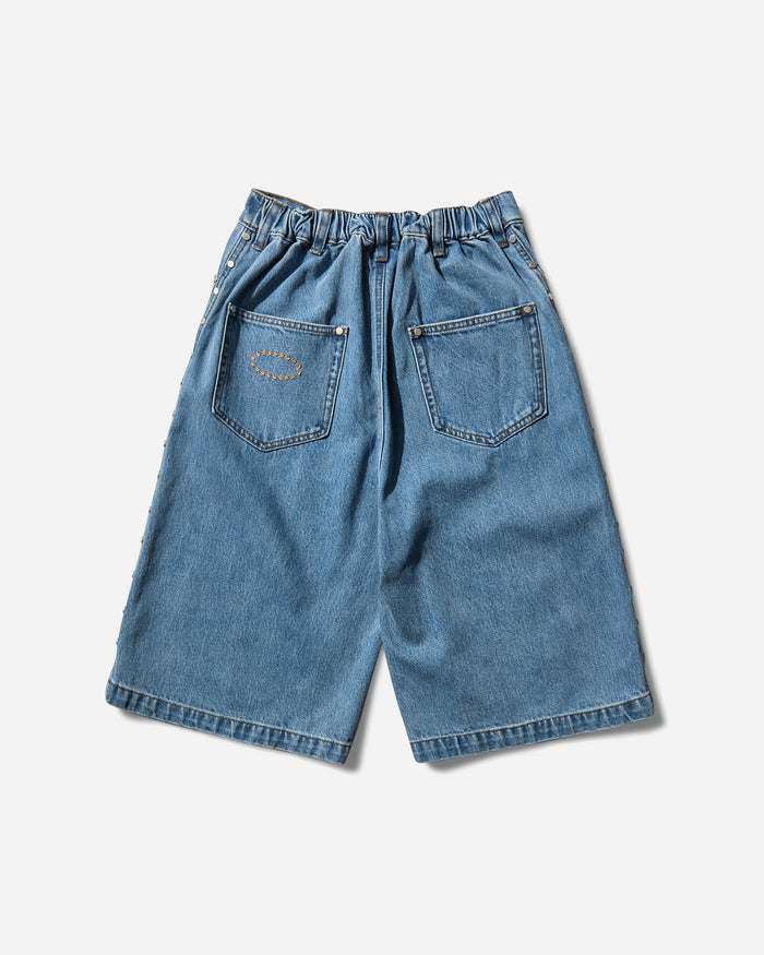 AFB Studded Wide Shorts Blue Shorts Short STUDDEDSHRT BLUE