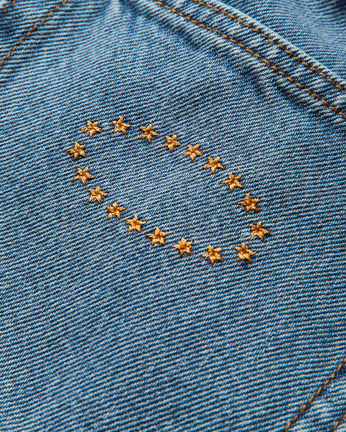 AFB Studded Wide Shorts Blue Shorts Short STUDDEDSHRT BLUE