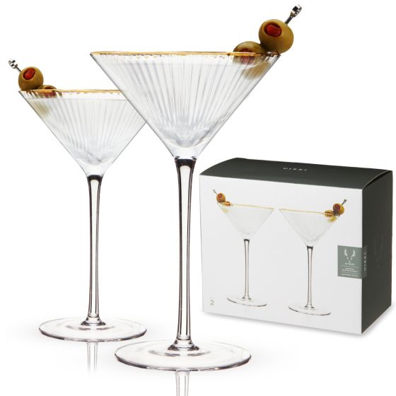 MERIDIAN MARTINI GLASSES, SET OF 2