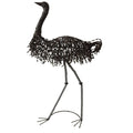 Metal Australian Emu Garden Ornament Bird Sculpture Statue Black 92cm