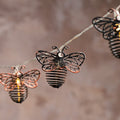 Metal Solar Bee Outdoor Fairy Lights