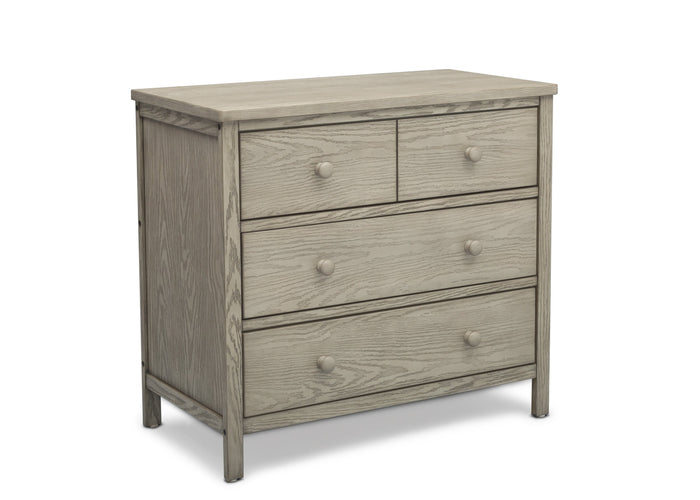 Delta Children Textured Limestone (1340) Middleton 3 Drawer Dresser, Right Silo View