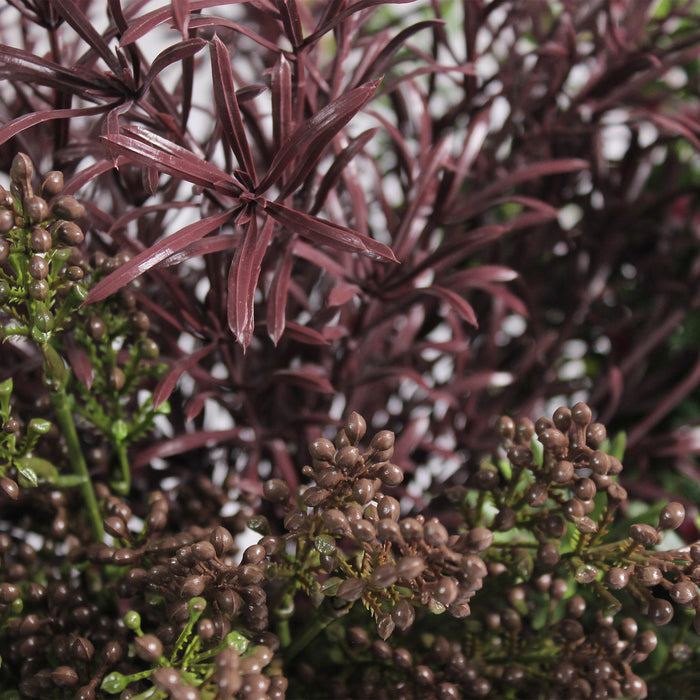 Artificial midnight falls window box foliage