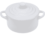 MINI WHITE COCOTTE