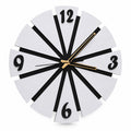 Modern Sunburst Wooden Wall Clock