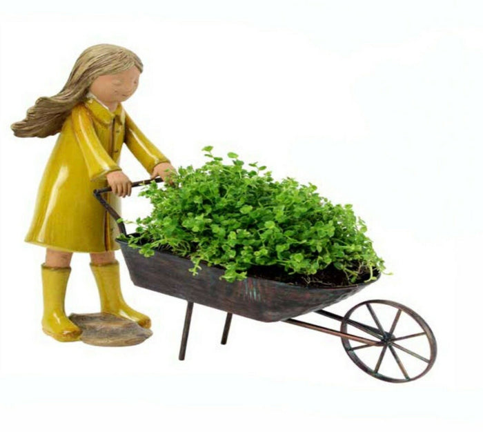 MOLLY WHEEL BURROW POT PLANTER GARDEN PLANT POT FEATURE