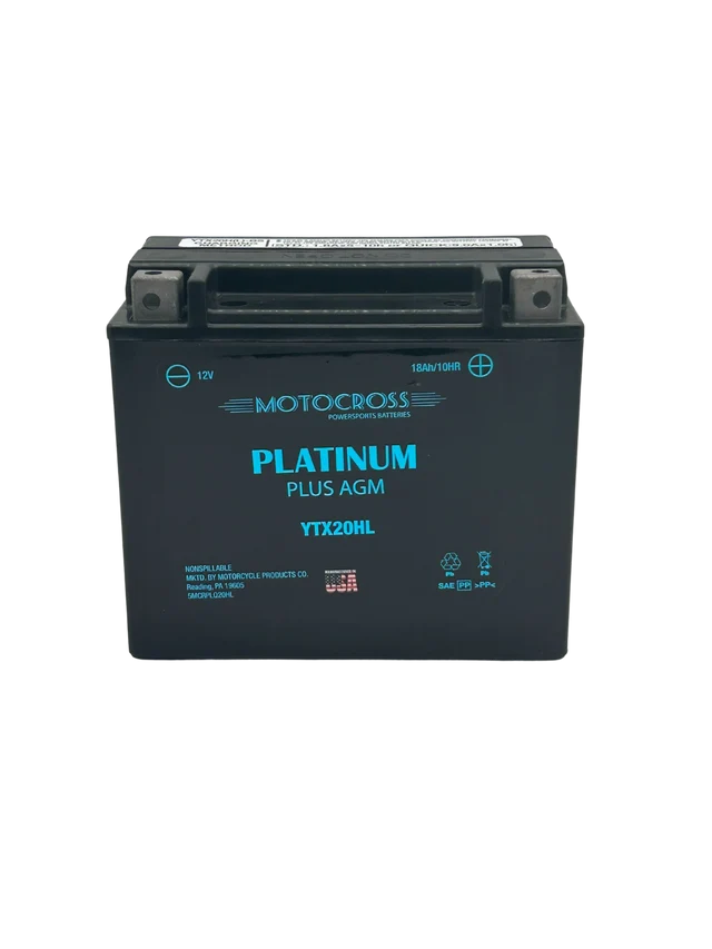 Motocross YTX20HL-BS Battery - USA Made, 18AH, 310 CCA