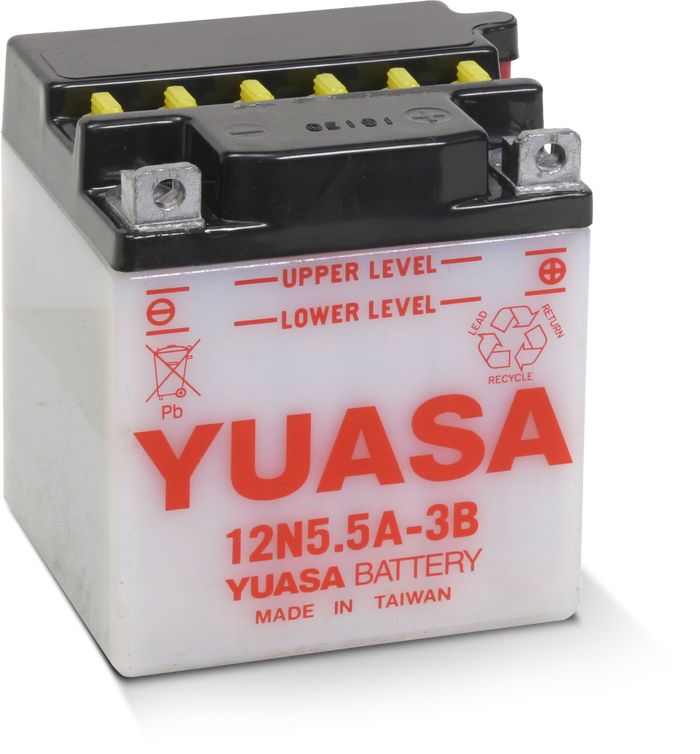 Motorcycle 12N5.5A-3B 12V 58CCA 5.5Ah Flooded Lead Acid Powersports Battery