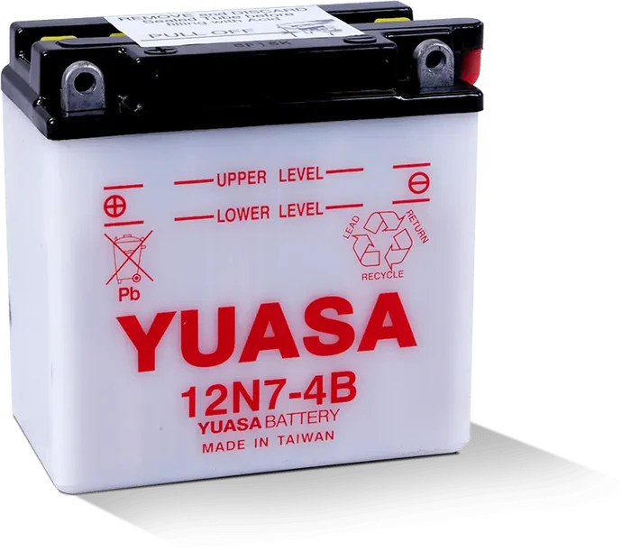 Motorcycle 12N7-4B 12V 74 CCA 7 AH Flooded Lead Acid Powersports Battery
