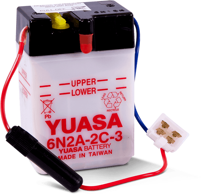 Motorcycle 6N2A-2C-3 6V Flooded Lead Acid 2AH Powersports Battery