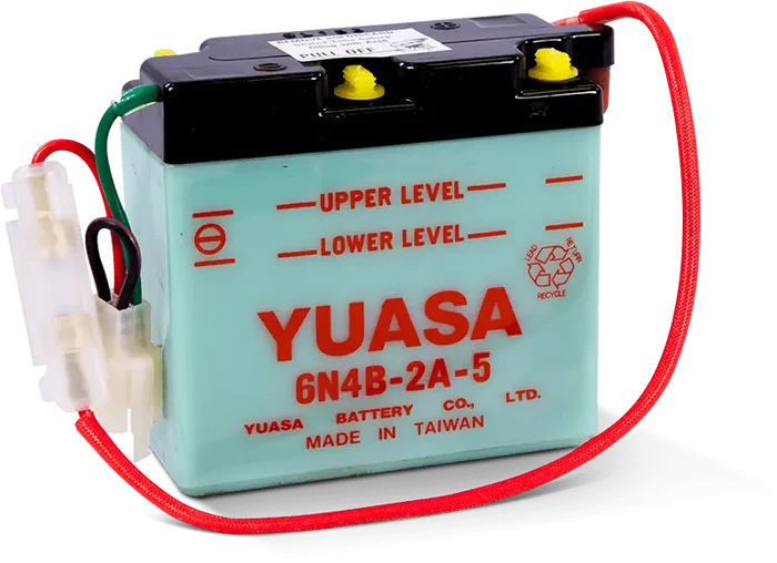 Motorcycle 6N4B-2A-5 6V N/A 4AH Flooded Lead Acid Powersports Battery