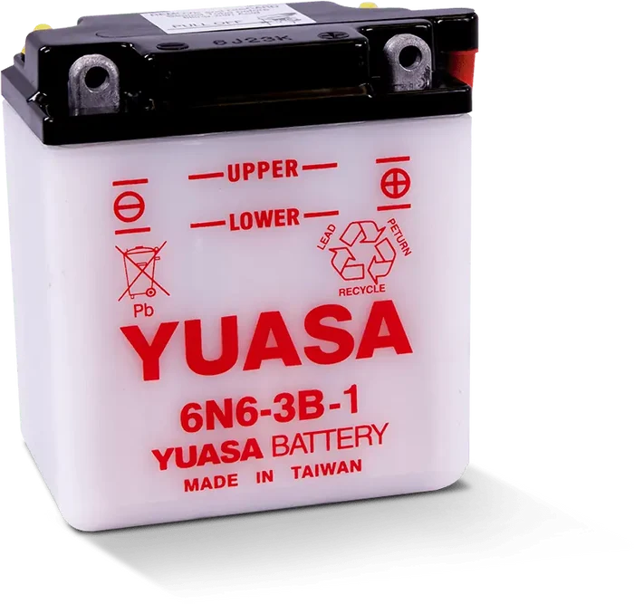 Motorcycle 6N6-3B-1 6V 6 AH Flood Lead Acid Powersports Battery