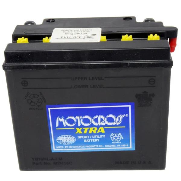 Motorcycle CB16HL-A-LM 12V 210CCA 16Ah Flooded Lead Acid Powersports Battery
