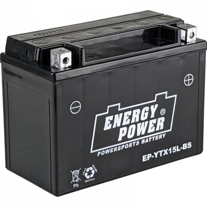 Motorcycle PTX15LBS-FS 12V 180CCA 13Ah AGM Powersports Battery