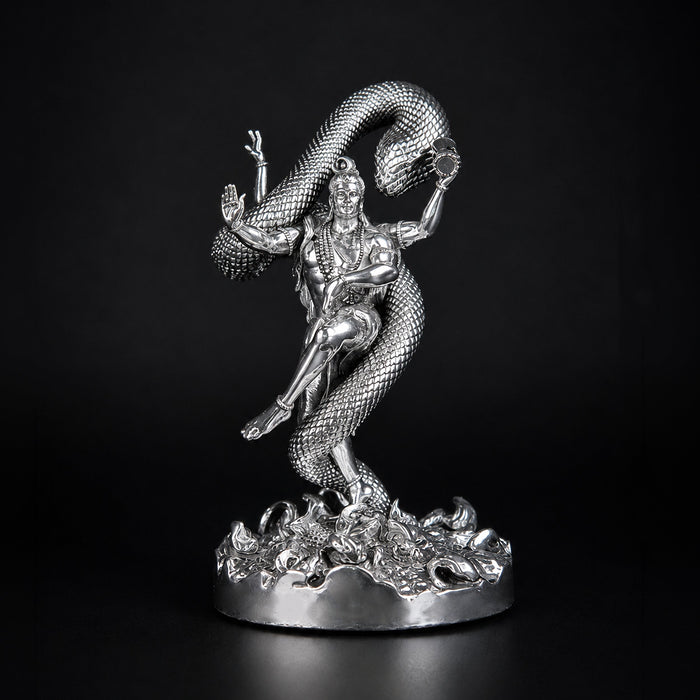 Mystical Shiva Silver Plated Idol
