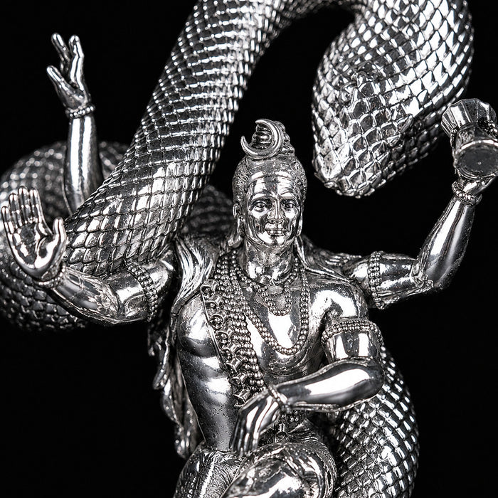 Mystical Shiva Silver Plated Idol