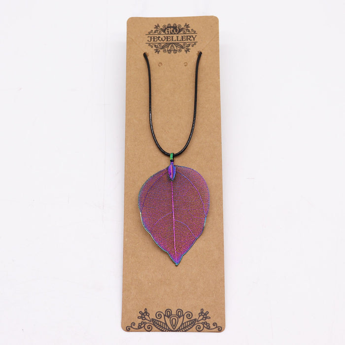 Necklace - Bravery Leaf - Multicoloured
