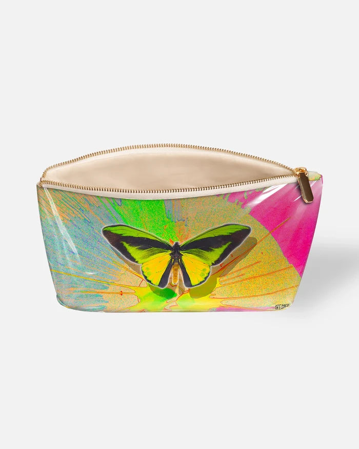 Neon Wings by David Stesner ArtHouse — multicolor yellow makeup, detail close-up