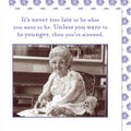 NEVER TOO LATE NAPKIN