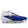 Nike Jr Phantom 6 High Academy FG/MG Soccer Cleats (Racer Blue/White) | SoccerWearhouse