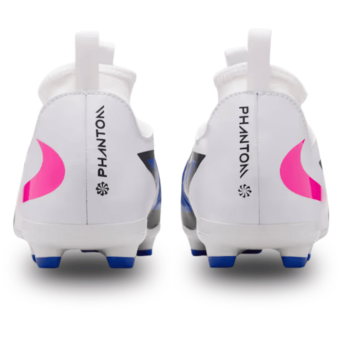 Nike Jr Phantom 6 High Academy FG/MG Soccer Cleats (Racer Blue/White) | SoccerWearhouse