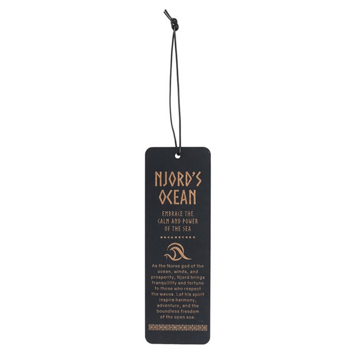 Njord's Ocean Wooden Bookmark