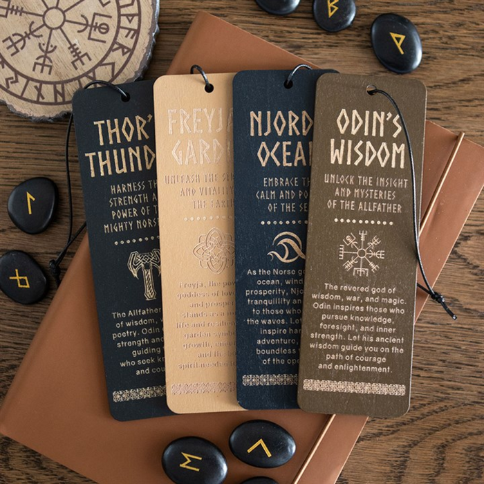 Njord's Ocean Wooden Bookmark