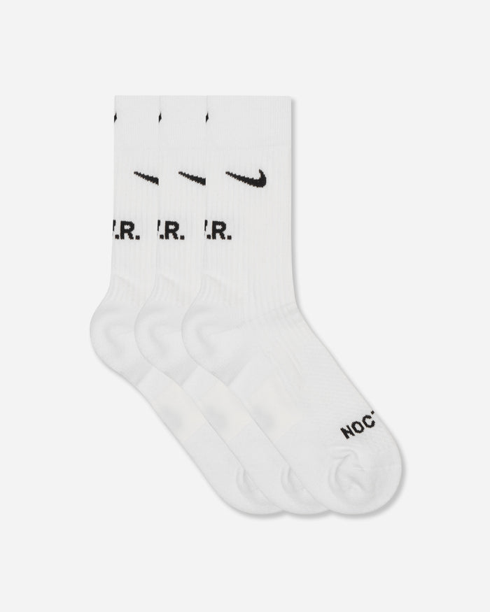Nike U Snkrsox Crew 3Pr-160 Nocta White/Black Underwear Socks DD9240-100