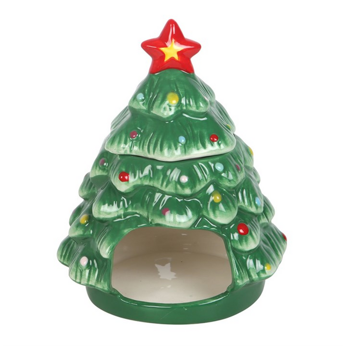 Nostalgic Christmas Tree Shaped Ceramic Oil Burner